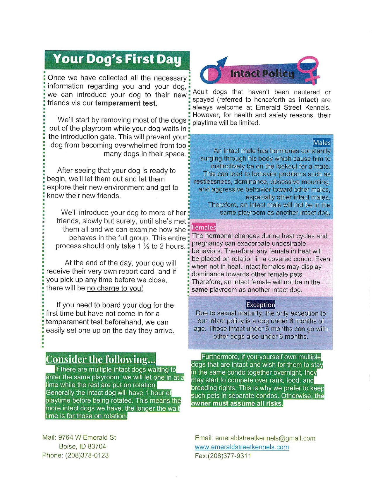 Pricing Boise ID Emerald Street Kennels   Customer Intro Packet 2023 Page 0006 